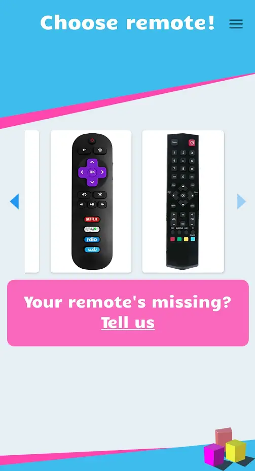Choose Remote in the TCL TV Remote application