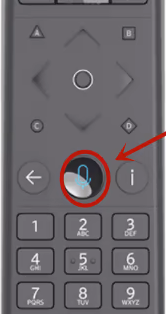 Microphone button on Xfinity remote