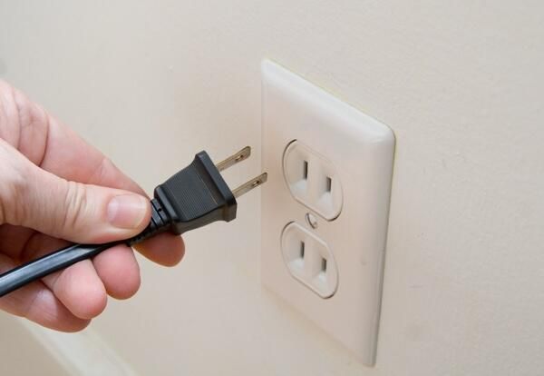 Unplug the power cord 