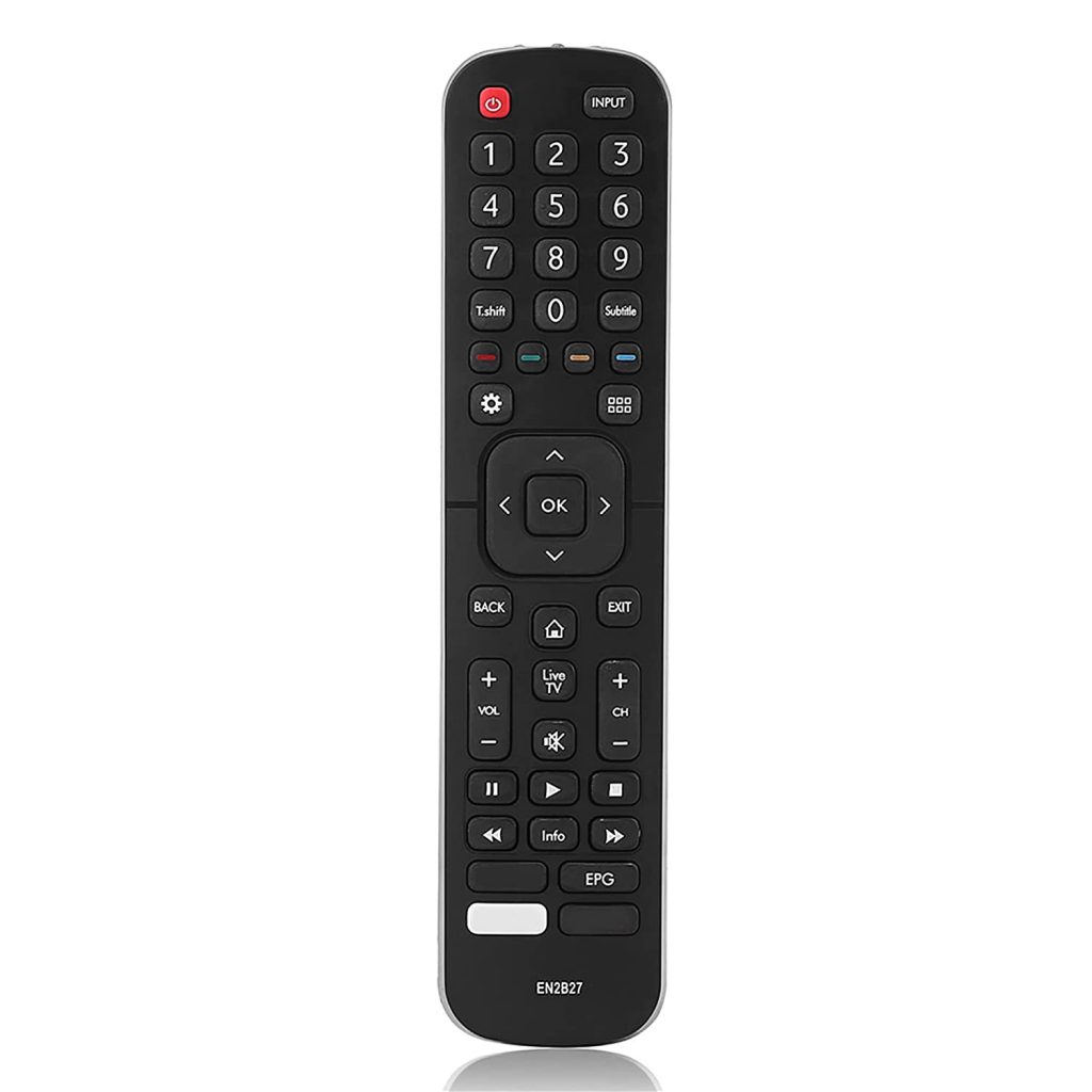 Press the CH+ and CH- buttons on the universal remote