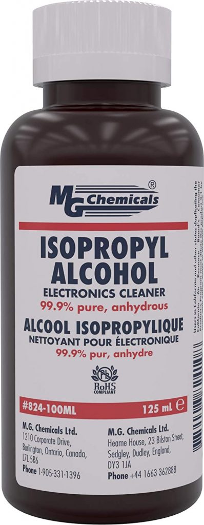 99.9% Isopropyl alcohol for remote cleaning