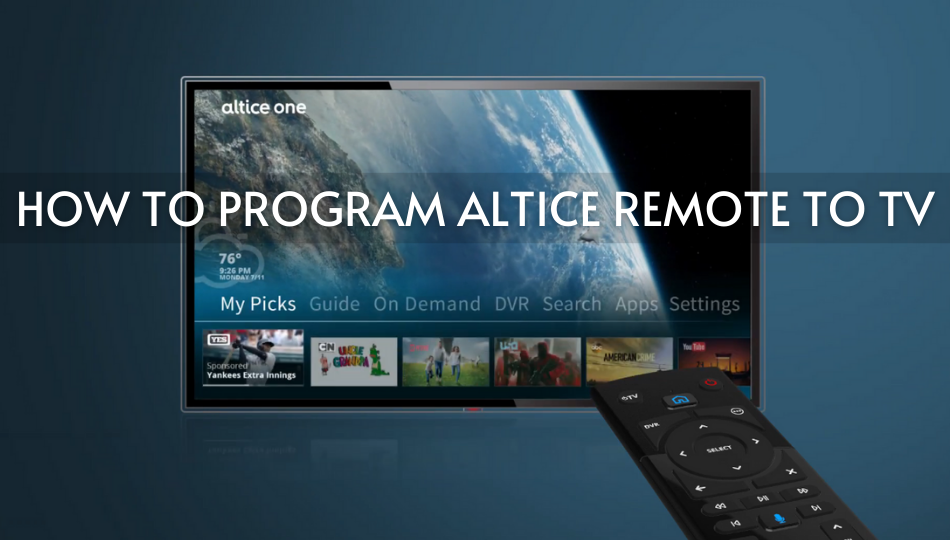 How to Program Altice Remote to TV