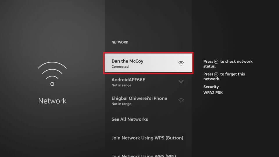 See All Networks on Firestick