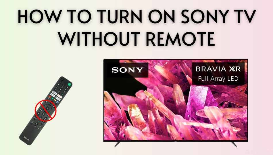 How to turn on Sony TV without remote