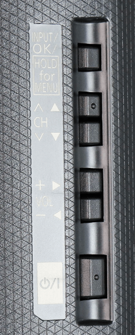 Panasonic TV physical buttons