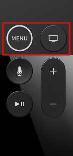 Menu and Home button on Apple TV Remote
