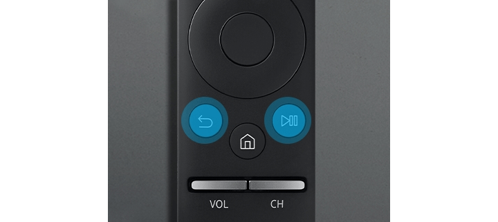 Play and Return buttons on Samsung TV Remote