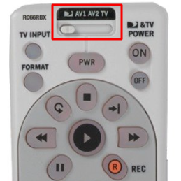 Slide button on remote