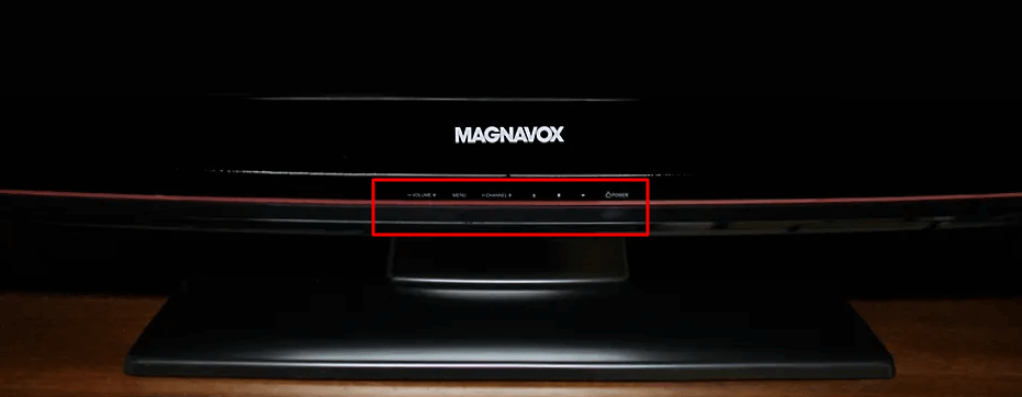 Press the Power button to turn on Magnavox TV