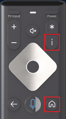 Press the Info and Home buttons on the XR16 Voice Remote to reset