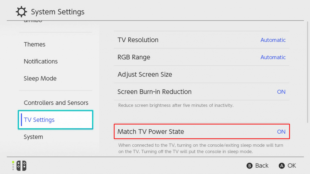 Match TV Power State On
