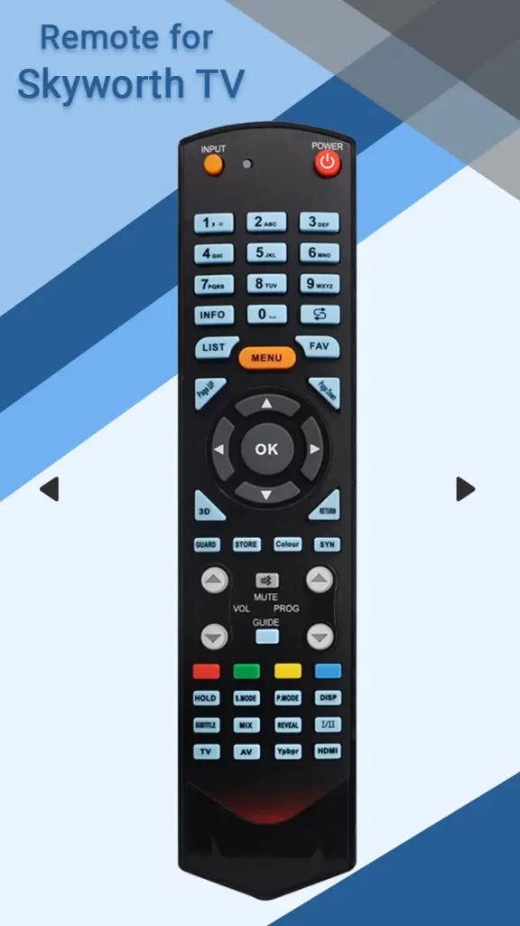 Select Remote in the Remote for Skyworth TV app