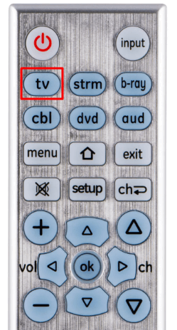 TV button on GE Universal remote