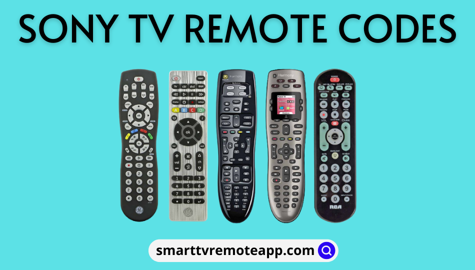  Sony TV Universal Remote Codes With Programming Instructions