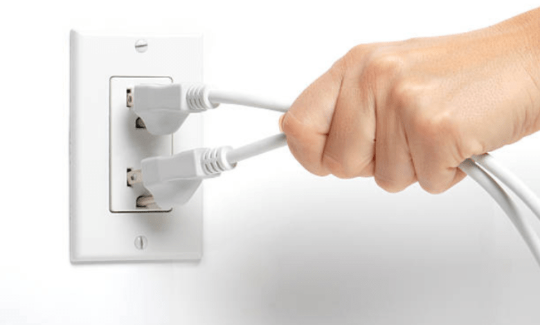 Remove the power cable
