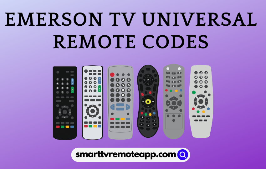 Emerson TV Universal Remote Codes