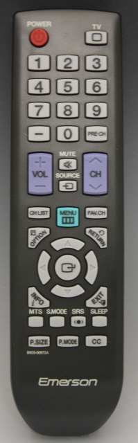 Press the setup button to Program the Emerson TV Remote 