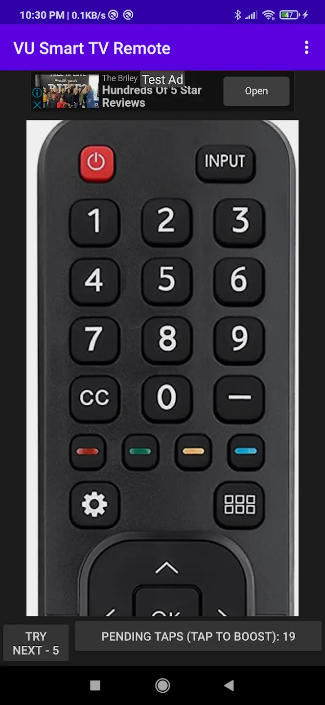 Select the desired remote model for your TV.