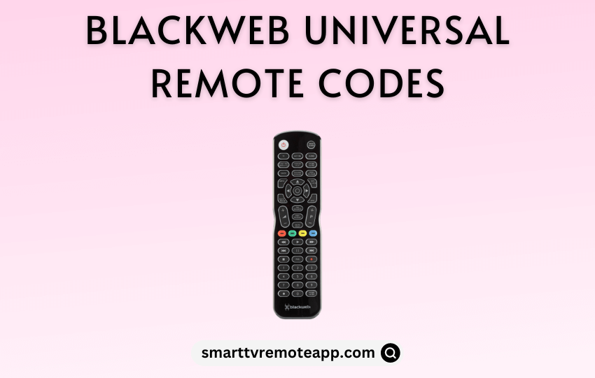  Blackweb Universal Remote Codes with Programming Guide