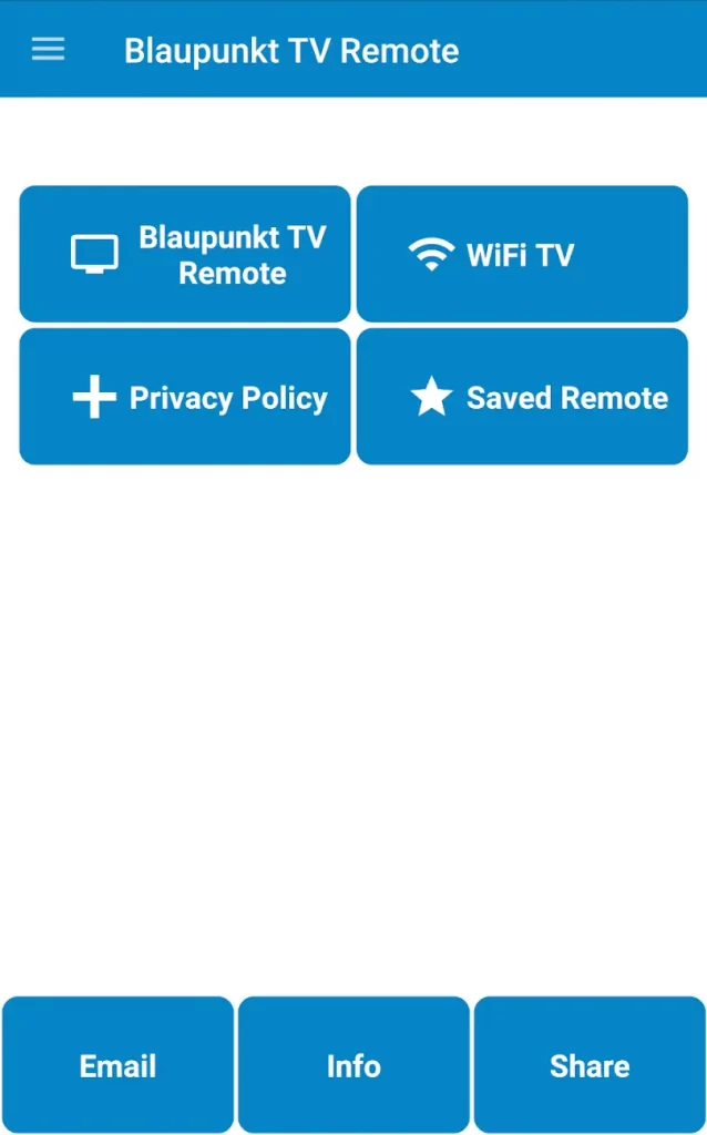 Click Blaupunkt TV Remote
