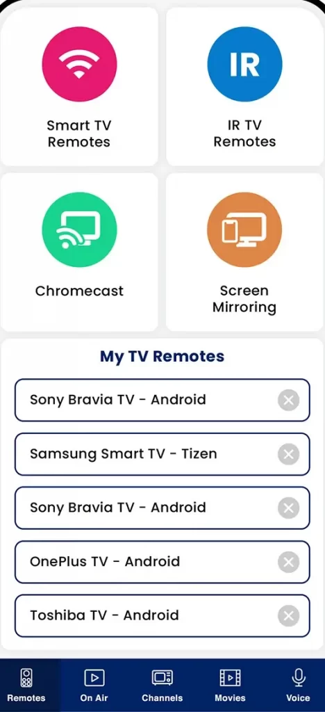 Choose Add IR TV Remotes