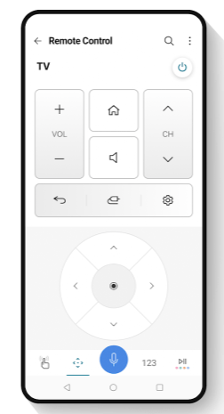 Remote Control on the LG ThinQ app