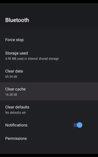 Clear cache on Nvidia Shield
