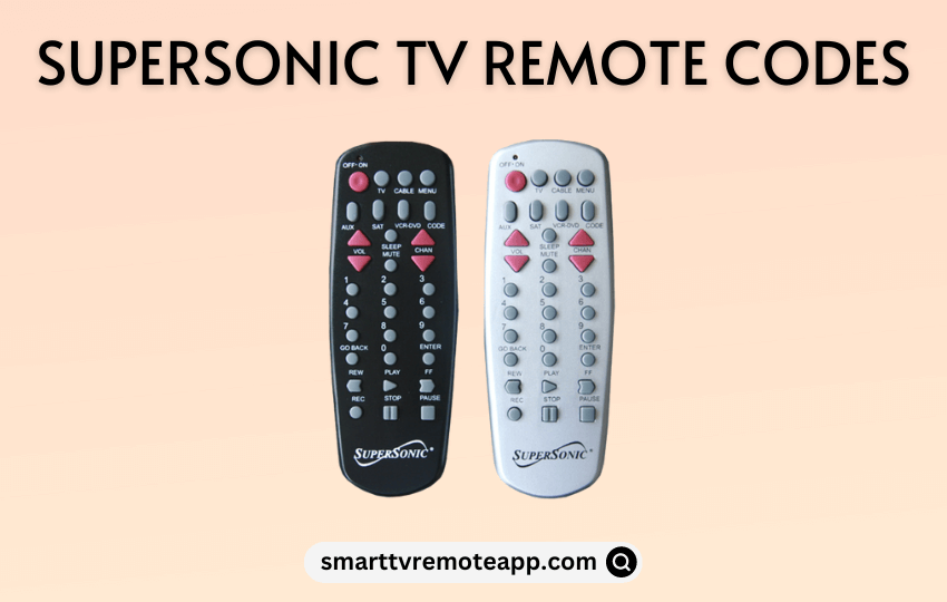  4 & 5-Digit Supersonic TV Remote Codes with Programming Guide