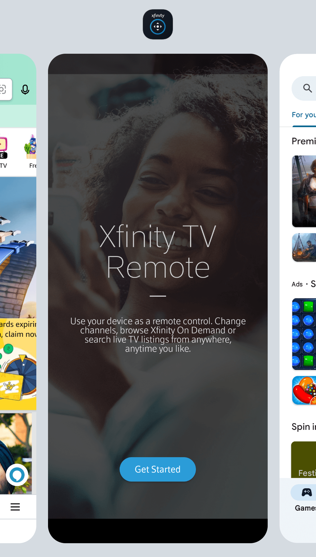 Force close the Xfinity TV Remote App