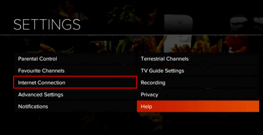 Check internet connection if the Foxtel remote is not working