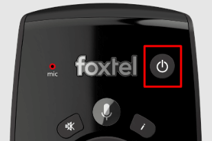 Power button on the Foxtel remote