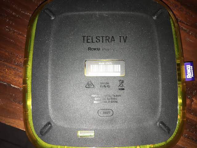 Press reset button to Reset Telstra TV without remote 