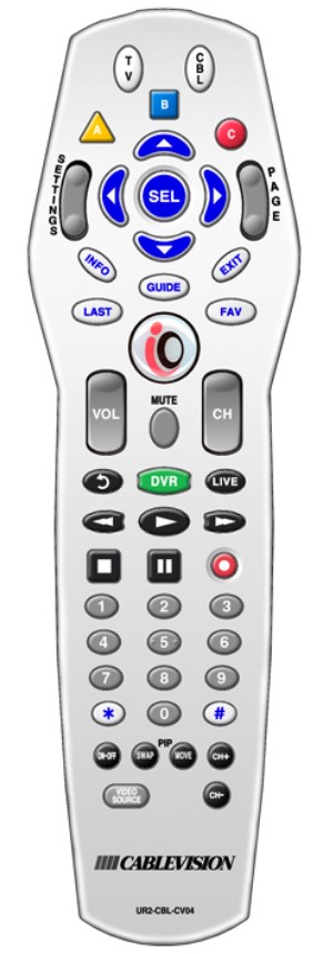 Optimum Silver Remote with IO button
