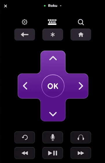 Use The Roku App to change the input on Sharp Roku TV