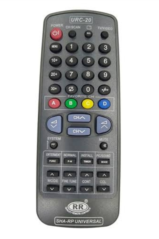 Press and hold the Power button to reset Sharp TV remote