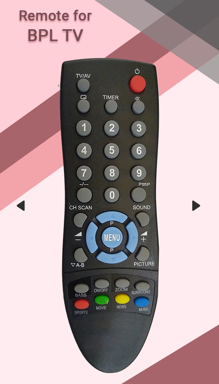 Select your TV Remote