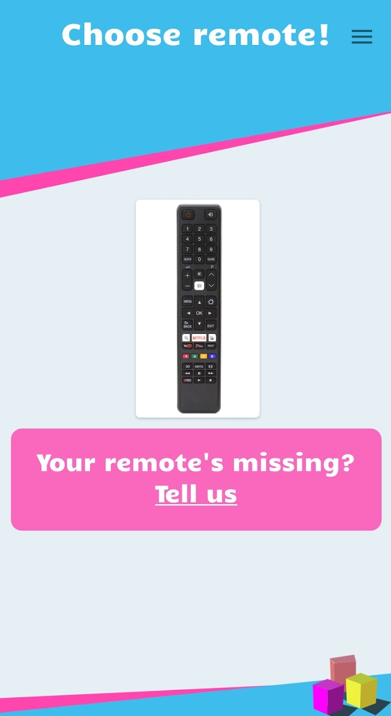 Choose the remote 