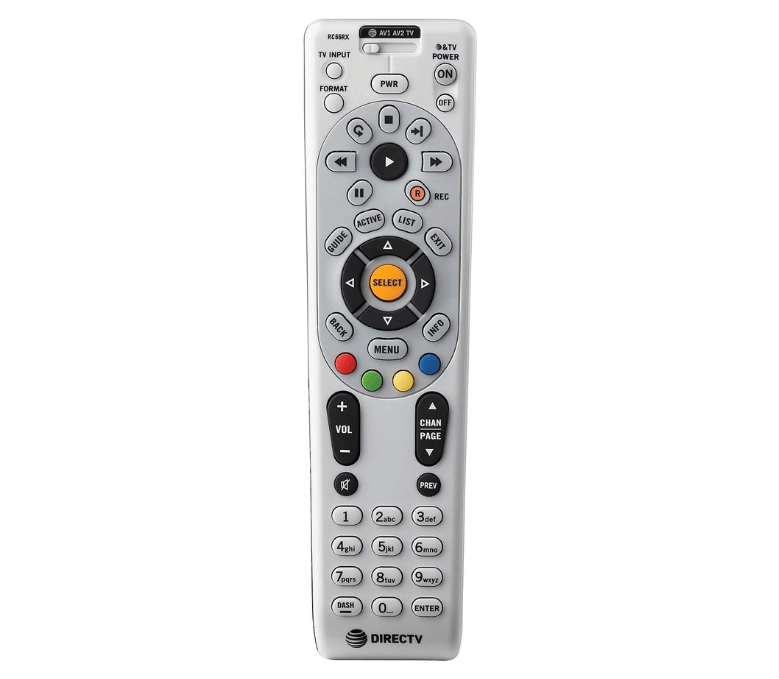 Press the Menu button on the DirecTV universal remote
