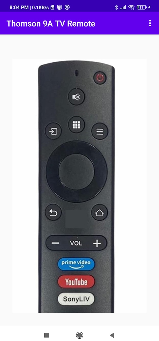 Control your TV using Thomson Smart TV Remote