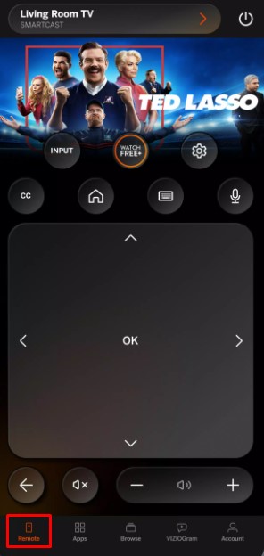 Tap remote icon