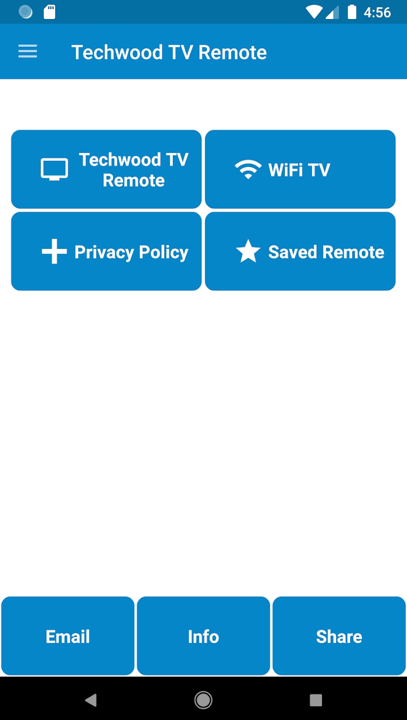 Select Techwood TV Remote 