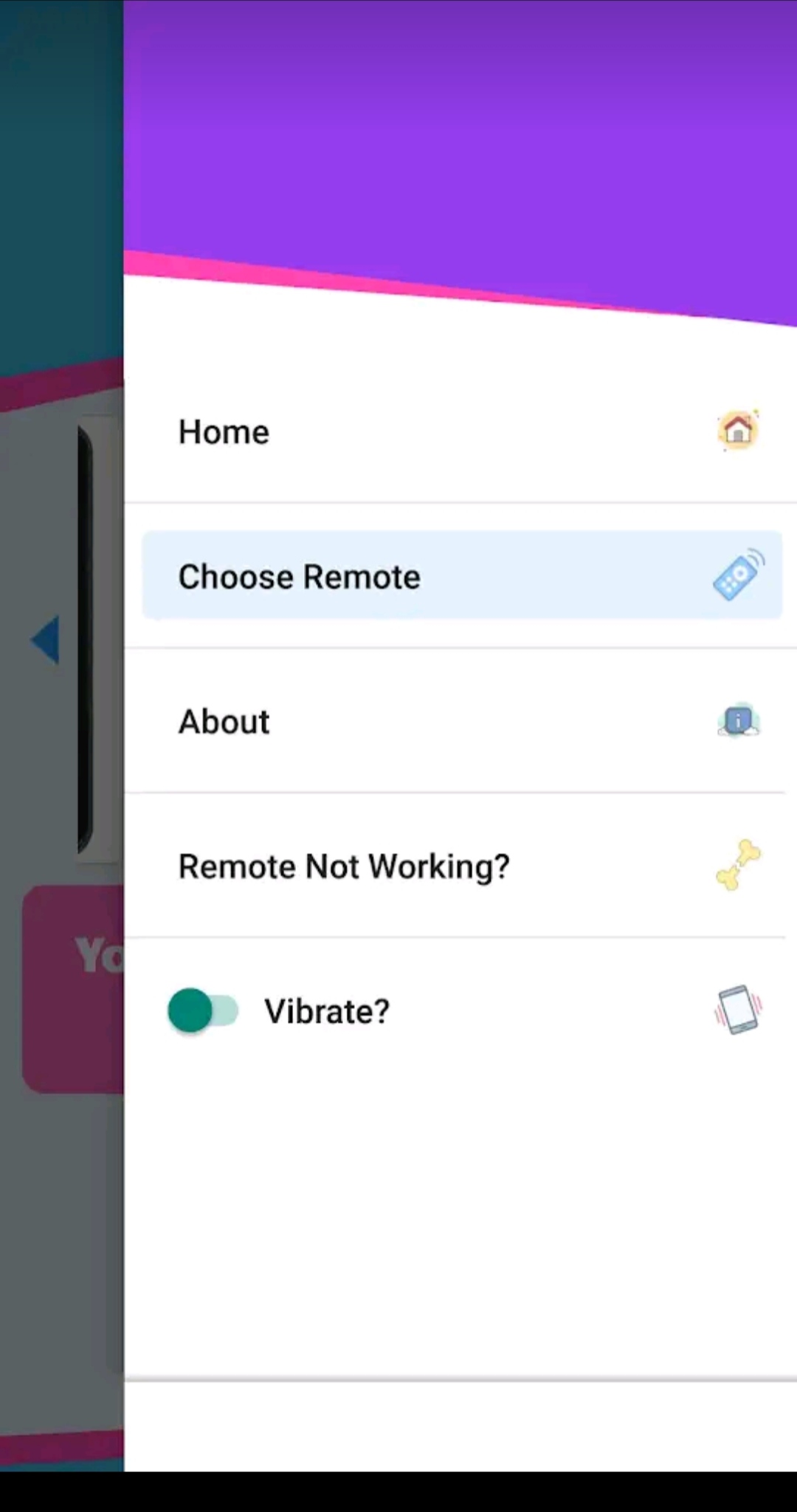 iFFALCON TV Remote App- Click Choose Remote 