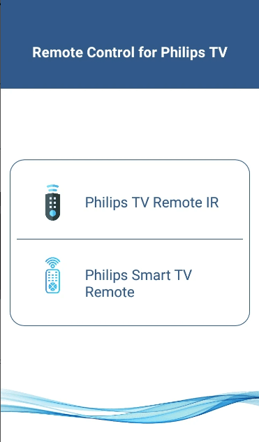 Choose the required remote type 