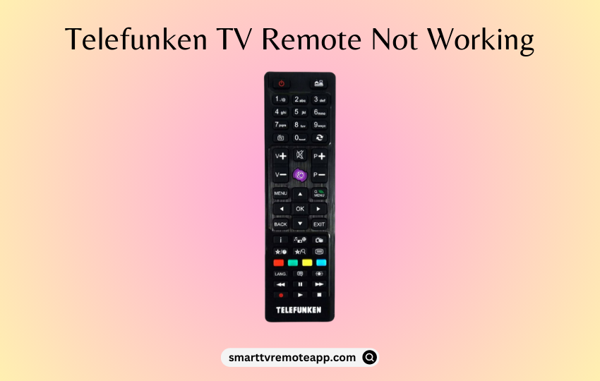 Telefunken TV Remote Not Working