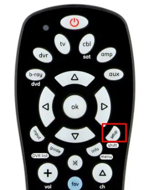 Press the Setup button on the Universal Remote