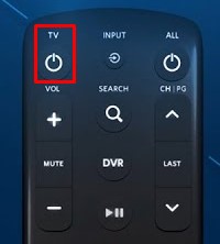 Press the TV Power button