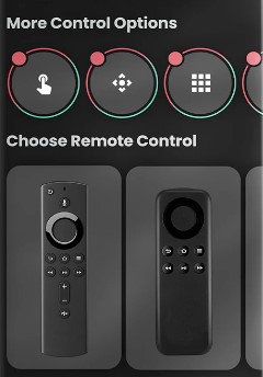 Choose remote control in the app